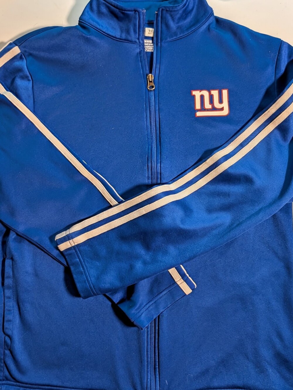 NFL Team Apparel NY Giants Track Jacket Men's Medium